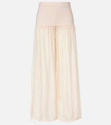 بنطلون بأرجل واسعة وخصر متوسط | Nensi Dojaka