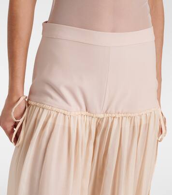 بنطلون بأرجل واسعة وخصر متوسط | Nensi Dojaka