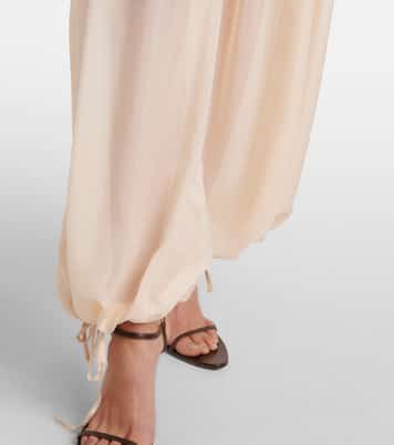 بنطلون بأرجل واسعة وخصر متوسط | Nensi Dojaka