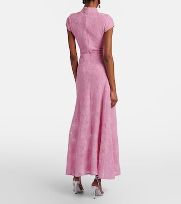 Floral mesh maxi dress | Rotate