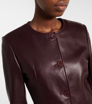 Maud leather jacket | Nour Hammour