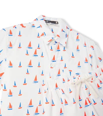 Printed cotton shirt and shorts set | Fábula