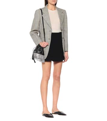 Slippers in nappa con cristalli | Miu Miu