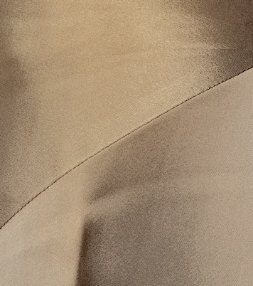 Falda midi Scarf de satén de tiro alto | Helmut Lang