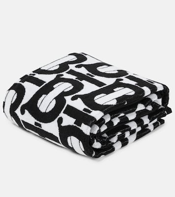Monogram cotton jacquard towel | Burberry