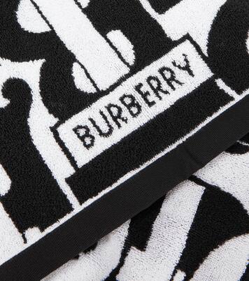 Monogram cotton jacquard towel | Burberry