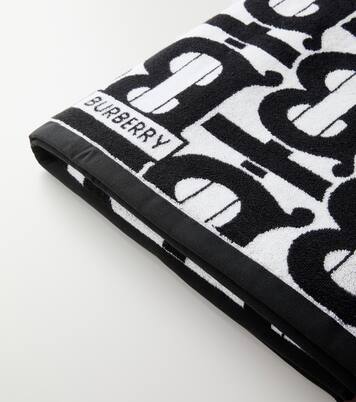 Monogram cotton jacquard towel | Burberry