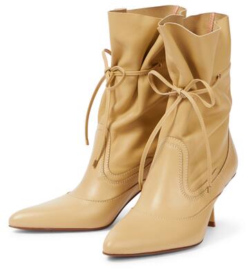 Soft Gathered leather ankle boots | Zimmermann