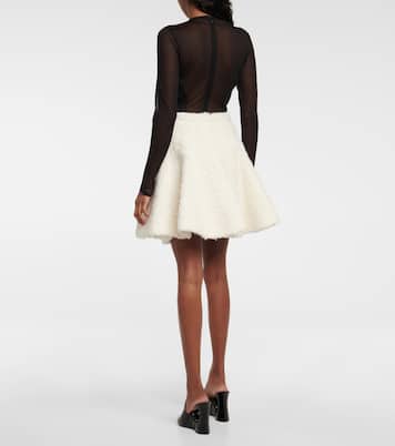 Minigonna in lana e cotone | Alaïa