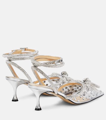Double Bow embellished PVC pumps | Mach & Mach