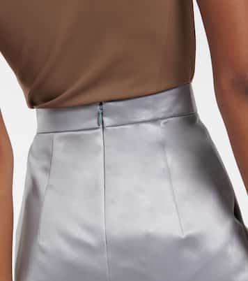 Falda midi de satén drapeada | Maison Margiela