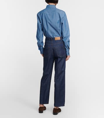 High-Rise Straight Jeans | Loro Piana
