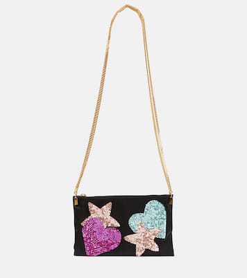 Borsa a tracolla in raso con paillettes | Tom Ford