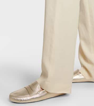 Mokassins Gommino aus Metallic-Leder | Tod's