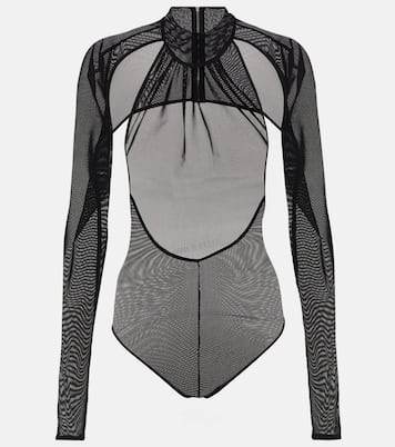 Cutout mesh bodysuit | David Koma