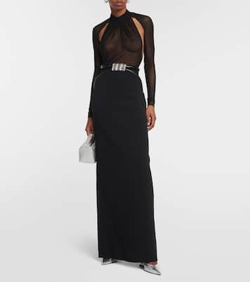 Cutout mesh bodysuit | David Koma