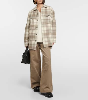 Checked wool overshirt | Ami Paris