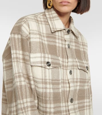 Checked wool overshirt | Ami Paris