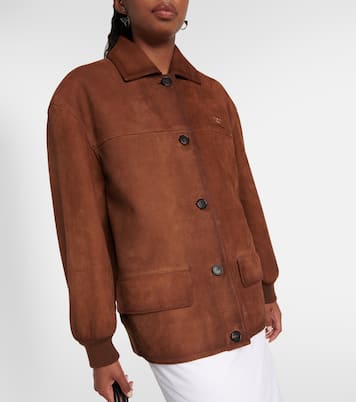 Oversized suede jacket  | Prada