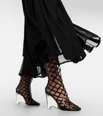 Off-shoulder jersey midi dress | Alaïa