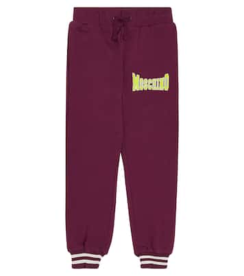 Logo cotton jersey sweatpants | Moschino Kids