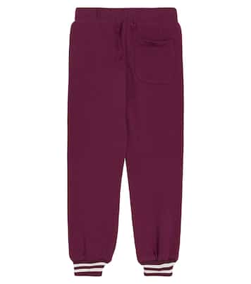 Logo cotton jersey sweatpants | Moschino Kids