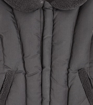 Wattierte Weste Regu mit Faux Fur | Donsje