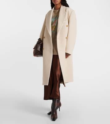 Double-breasted wool-blend coat | Acne Studios