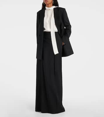 Gonna lunga in lana e mohair  | Valentino