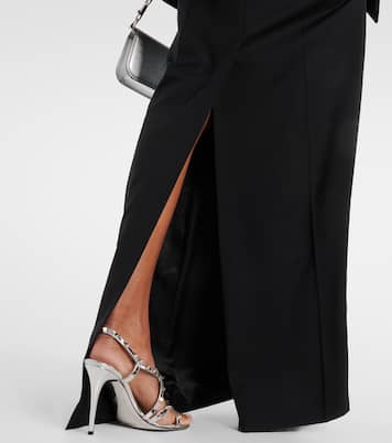 Gonna lunga in lana e mohair  | Valentino