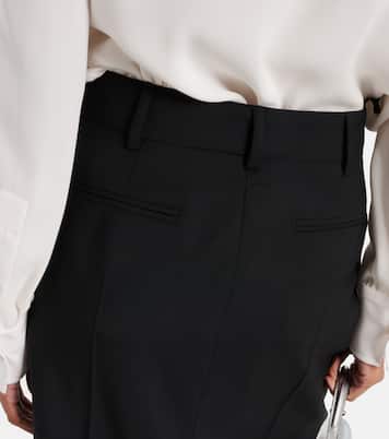 Gonna lunga in lana e mohair  | Valentino