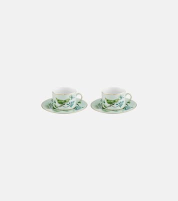 Secret Garden set of 2 teacups and saucers | Aquazzura Casa