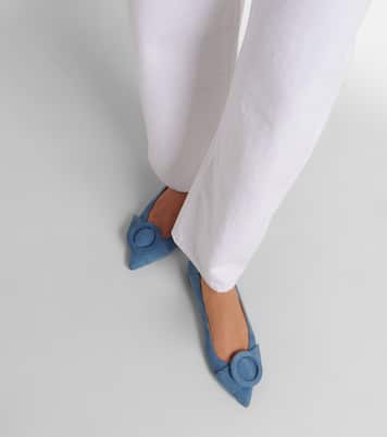 Venezia suede ballet flats | Gianvito Rossi