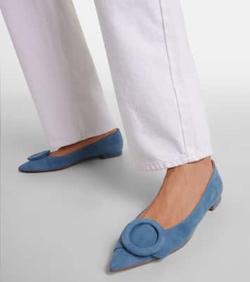 Venezia suede ballet flats | Gianvito Rossi