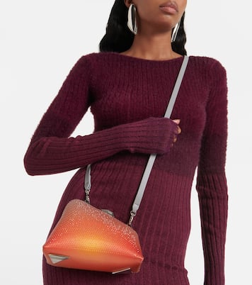 Pochette Midnight Mini en satin à ornements | The Attico