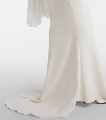 Bridal Lorena chiffon and cady gown | Max Mara