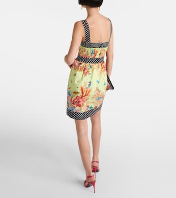 Bedrucktes Minikleid Capri aus Baumwolle | Dolce&Gabbana