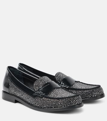 Loafers Roy aus Leder mit Kristallen | Clergerie