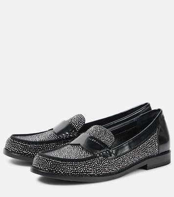 Loafers Roy aus Leder mit Kristallen | Clergerie