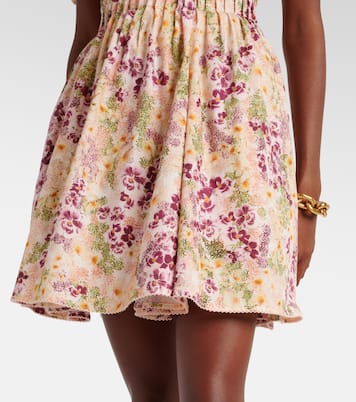 Vestido corto Caramelo Florecer | Agua by Agua Bendita