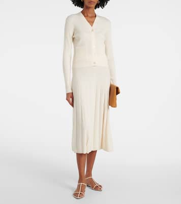 Cardigan in maglia di lana a coste | Joseph