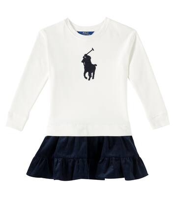 Abito in jersey e velluto a coste | Polo Ralph Lauren Kids