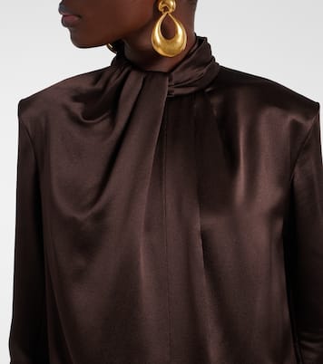 Blusa in raso di seta | Saint Laurent