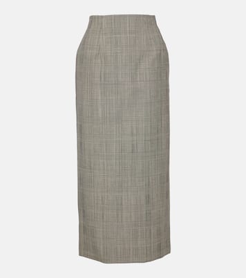 Prince of Wales check midi skirt | Wardrobe.NYC