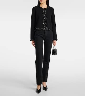 Kendra sequined wool and cashmere cardigan | Tory Burch