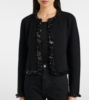 Kendra sequined wool and cashmere cardigan | Tory Burch