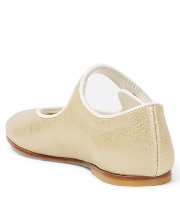 Ella metallic leather Mary Jane flats | Bonpoint