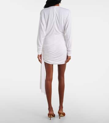 Abito corto Side Cowl in jersey | Christopher Esber