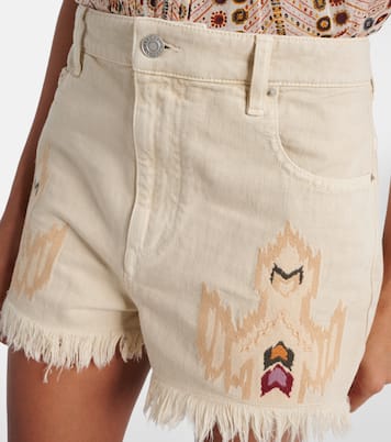 Short Lesia brodé en jean | Marant Etoile