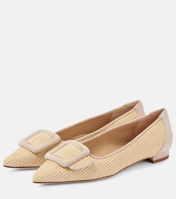 Ballerine Maysalepumpflat in rafia | Manolo Blahnik